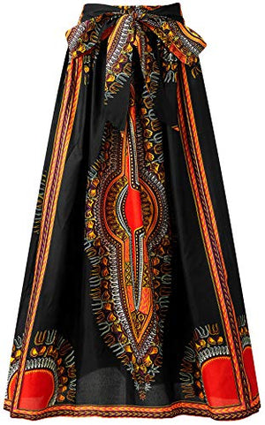 Women Afrikan Print Skirt Ankara Maxi Skirt Dashiki Skirt