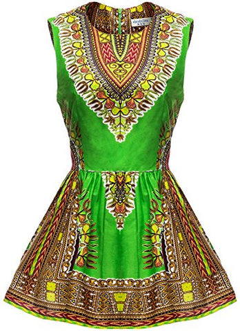 Image of Women Afrikan Print Shirt Dashiki Traditional Top - AVM