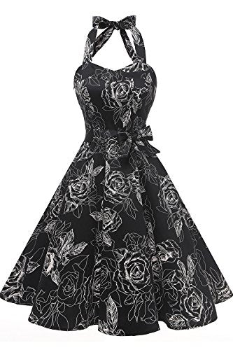 1950s Halter Retro Cocktail Dress 1950s Halter Retro Cocktail Dress