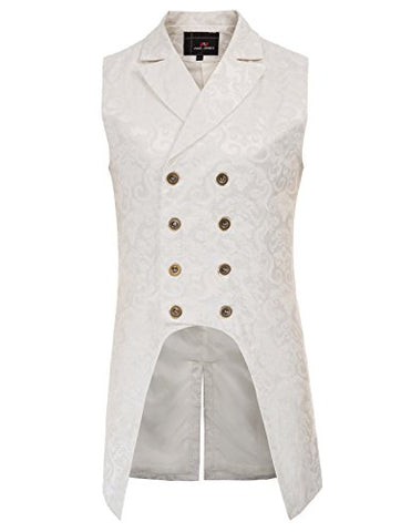 Image of Mens Gothic Steampunk Double Breasted Vest - AVM