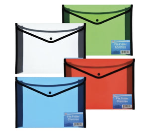 Plastic & Nylon File Folders with Snap Closure