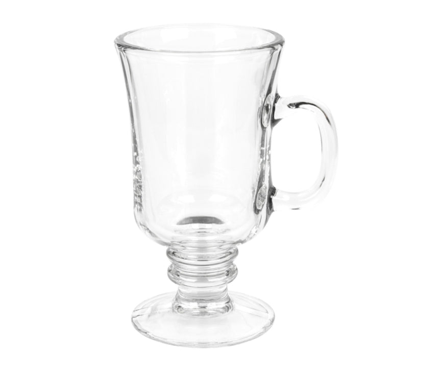 Clear Glass Coffee Mugs- set of 4 - AVM