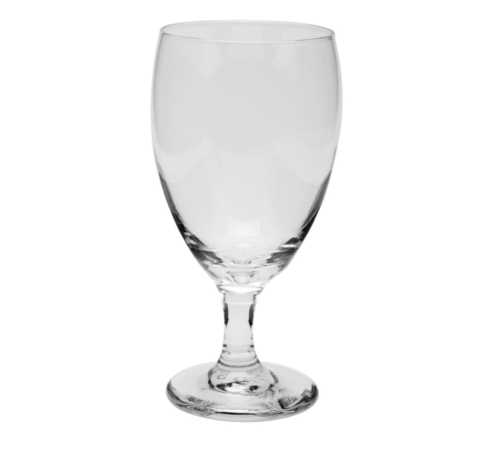 Clear Oliver Glass Water Goblets- Set Of 6 - AVM