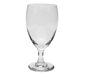 Clear Oliver Glass Water Goblets- Set Of 6