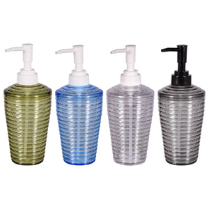 Translucent Plastic Liquid Soap Dispensers, 4 Count - AVM