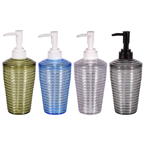 Image of Translucent Plastic Liquid Soap Dispensers, 4 Count - AVM