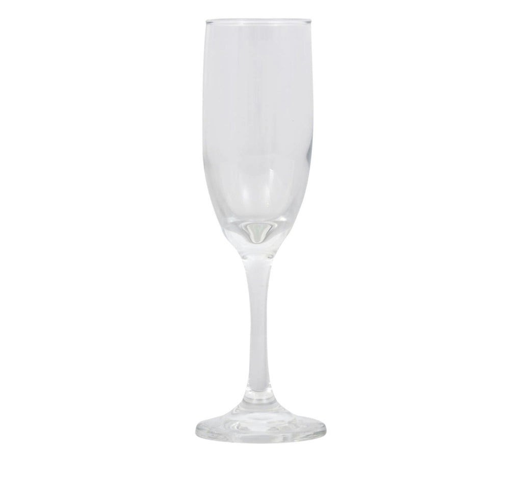 Tapered Glass Champagne Flutes, 6 Count - AVM