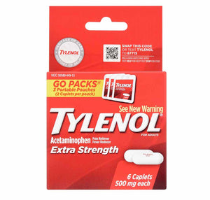 Tylenol Extra-Strength Go Packs- D20 - AVM
