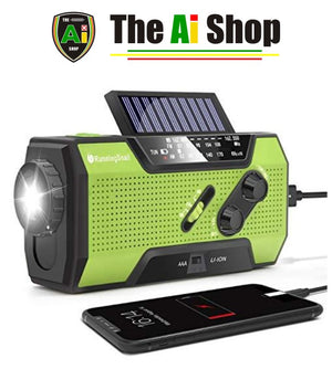 Solar Crank NOAA Weather Radio for Emergency - AVM