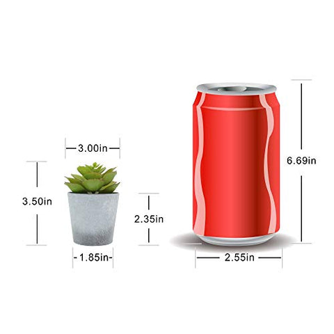 Image of Artificial Succulents set of 3 mini Realistic Fake Plants - AVM