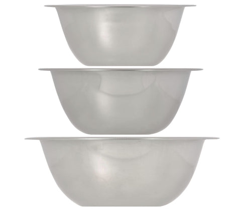 Image of Stainless-Steel Mini Mixing Bowls- 3 count - AVM
