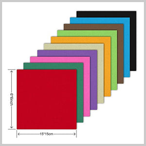 Double Sided Color - 200 Sheets - 20 Colors - 6 Inch Square Easy Fold Paper