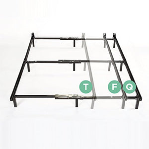 Adjustable Steel Bed Frame for Box Spring and Mattress Set