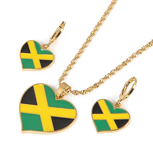 Jamaican Flag Gold Color Jewelry - AVM