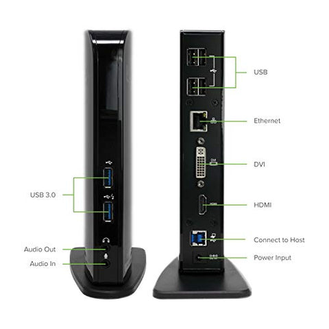 Image of Plugable USB 3.0 Universal Laptop Docking Station for Windows - AVM