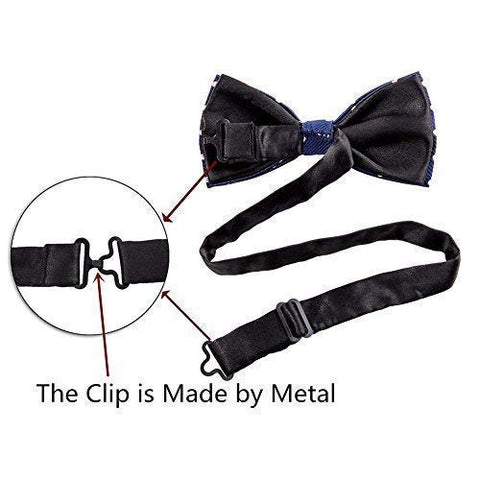 Image of 8 PACKS Elegant Adjustable Pre-tied bow ties for Men And Boys - AVM