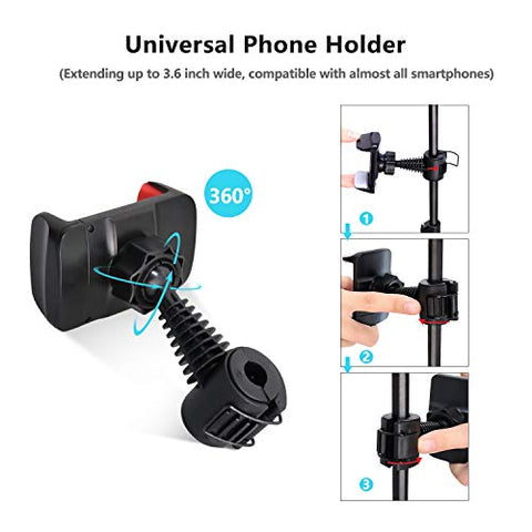 Image of Selfie Ring Light with Tripod Stand & Cell Phone Holder - AVM