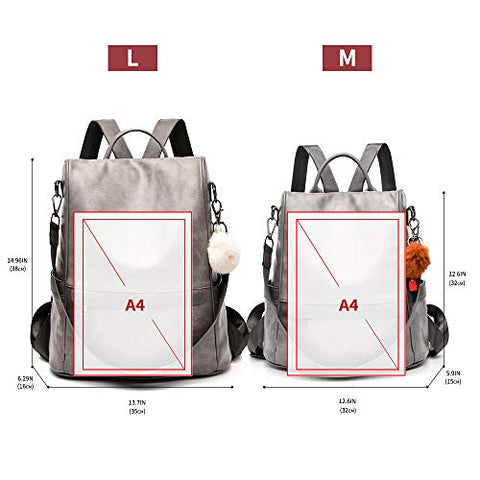 Image of Women Backpack Purse PU Leather - AVM