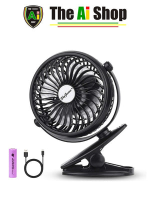 Battery Operated Clip on Mini Desk Fan - AVM