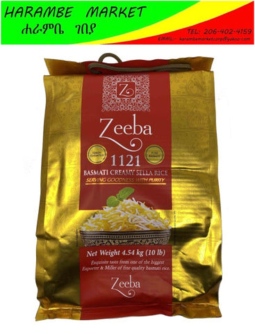 Zeeba Basmati Creamy Sella Rice - AVM