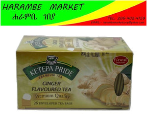 Kenyan Ketepa Pride Ginger Flavored Enveloped Tea Bags Assortment Pack (Kenya) - AVM