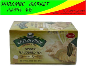 Kenyan Ketepa Pride Ginger Flavored Enveloped Tea Bags Assortment Pack (Kenya) - AVM