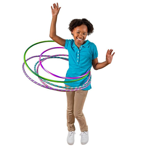 Image of Colorful Assorted Plastic Fun Hoops- 3 count - AVM