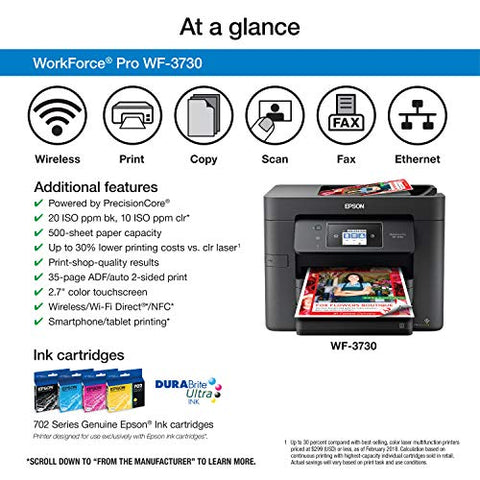 Image of All-in-One Wireless Color Printer with Copier, Scanner, Fax and Wi-Fi Direct - AVM