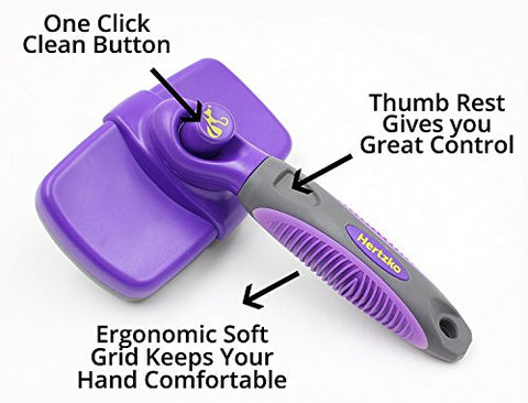 Image of Self Cleaning Slicker Brush For pets - AVM