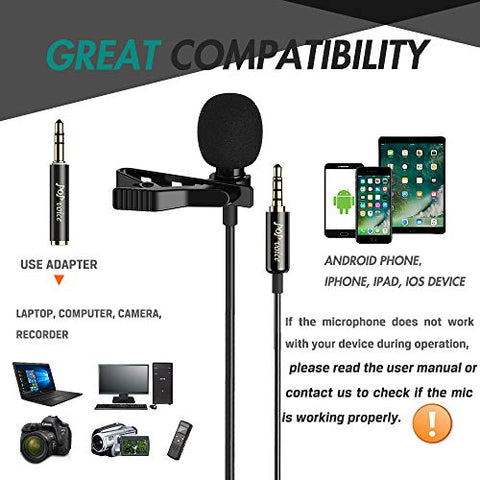 Image of Professional Lavalier Lapel Microphone - AVM