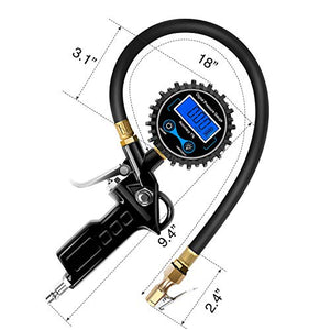 Digital Tire Inflator Pressure Gauge