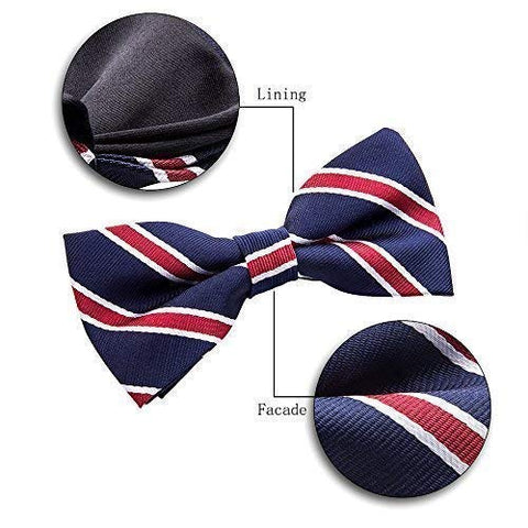 Image of 8 PACKS Elegant Adjustable Pre-tied bow ties for Men And Boys - AVM