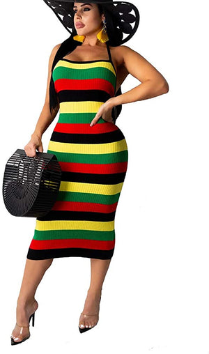 Jamaican Dress Clubwear Beach Dress - AVM