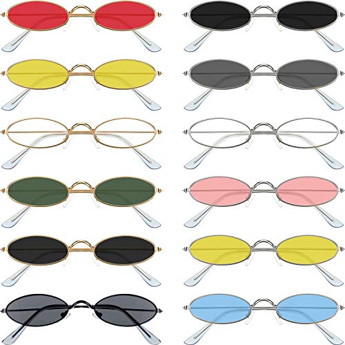 12 Pieces Oval Sunglasses - AVM