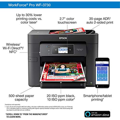 Image of All-in-One Wireless Color Printer with Copier, Scanner, Fax and Wi-Fi Direct - AVM