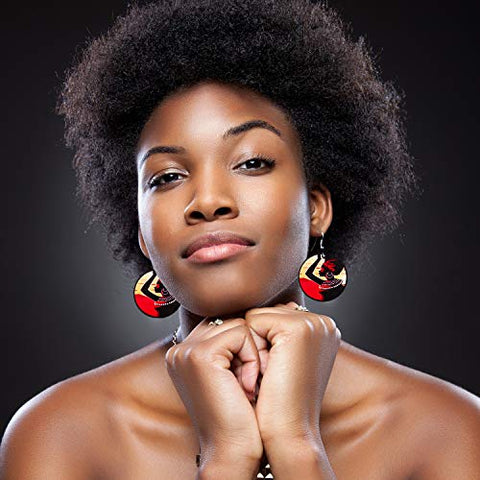 Image of 10 Pairs Round Afrikan Women Earrings - AVM