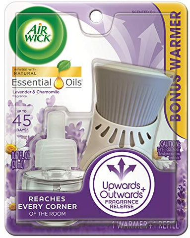 A18- plug in Scented Oil, Starter Kit, Lavender & Chamomile 1ct, Essential Oils, Air Freshener - AVM
