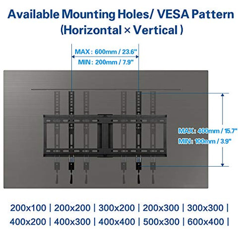 Image of Mounting Dream Tilt TV Wall Mount Bracket for Most 37-70 Inches TVs - AVM
