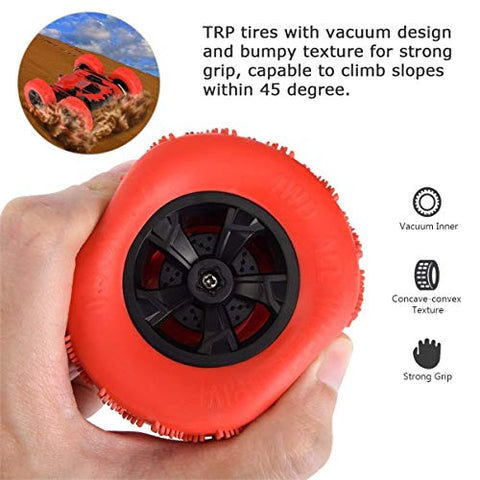 Image of RC Cars Stunt Car Toy, 4WD 2.4Ghz Remote Control Car - AVM