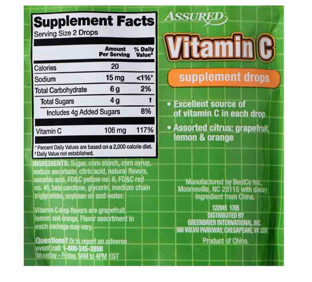Vitamin C Supplement Drops- D20 - AVM