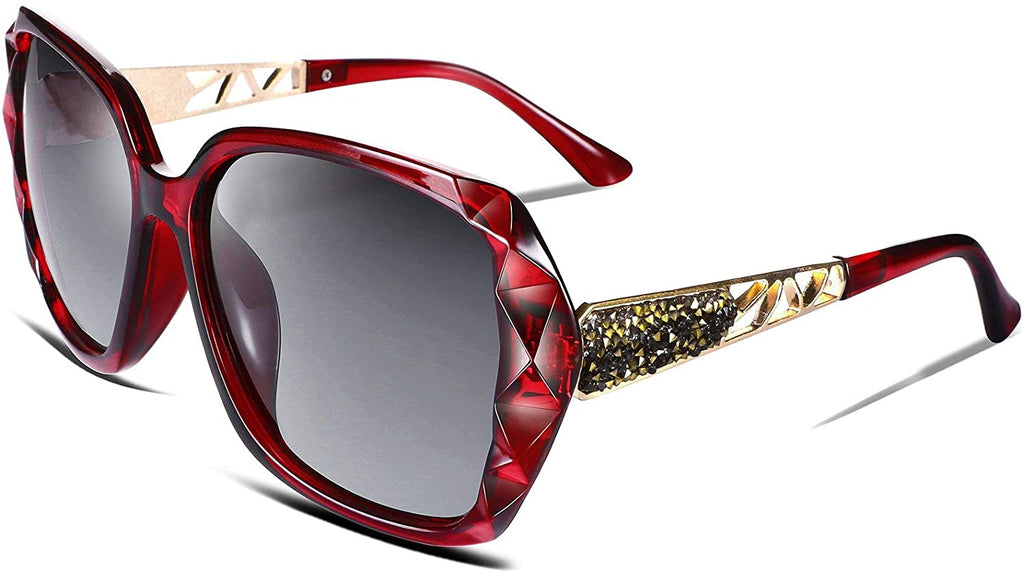 Women Sunglasses Sparkling Composite Frame - AVM