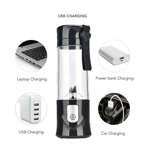 Image of USB Rechargeable Portable Mini Fruit Blender Juicer Cup - AVM