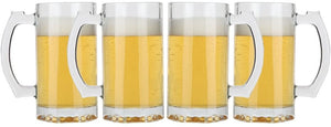 Glass Sports Mugs with Handles- 4 count - AVM