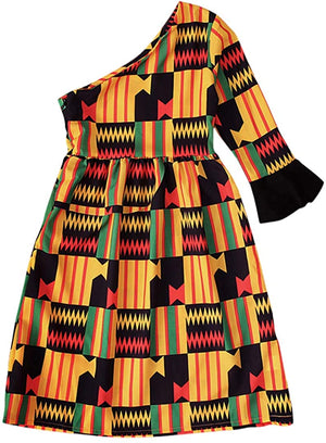 Girls Boho Afrikan Floral Dress - AVM