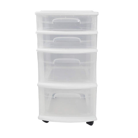 Image of Plastic 4 Drawer Medium Cart - AVM