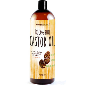 USDA Certified Organic 100% Pure Castor Oil,  Stimulates Hair  Growth - AVM
