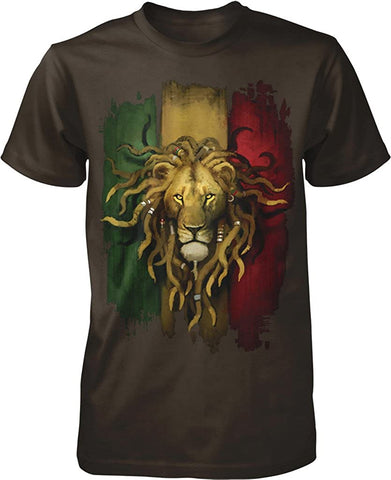 Image of Rastafarian Lion Men's T-Shirt - AVM