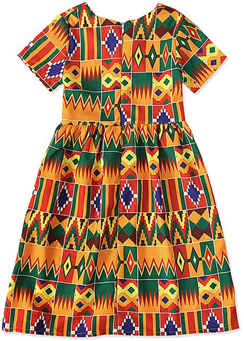 Image of Girls Boho Afrikan Floral Dress - AVM