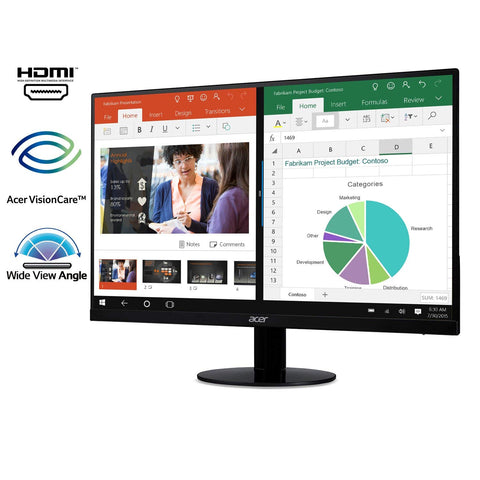 Image of Acer Full HD Ultra-Thin Zero Frame Monitor - AVM