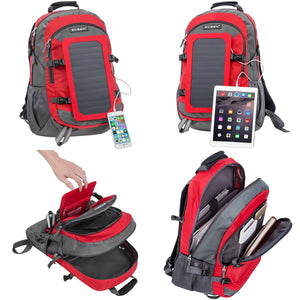 Smart Hiking Backpack, provides solar power